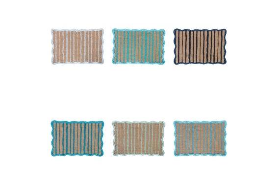 WAVY OCEAN 6-PACK PLACEMATS - 5921776