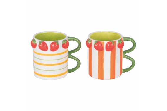 FRUIT LIFE STRAWBERRY MUG 2 ASST - 5921837