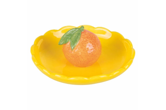 FRUIT LIFE SAUCER DECOR.11.2 YELLOW/MANDARIN - 5921863