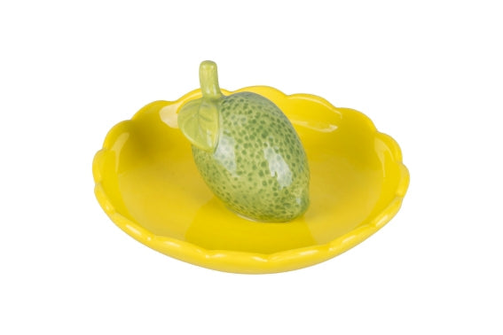 FRUIT LIFE SAUCER DECOR.11.2 YELLOW/LEMON GREEN- 5921865