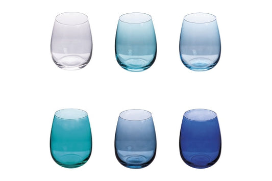 HAPPY HOUR SH OCEAN SOLID SET OF 6 GLASSES - 5921997
