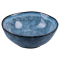 THE MARKET SOUP PLATE  BLUE WITH BLACK BORDER - 5922135