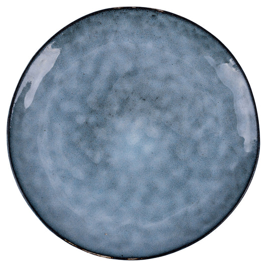 THE MARKET DINNER PLATE BLUE WITH BLACK BORDER - 5922137