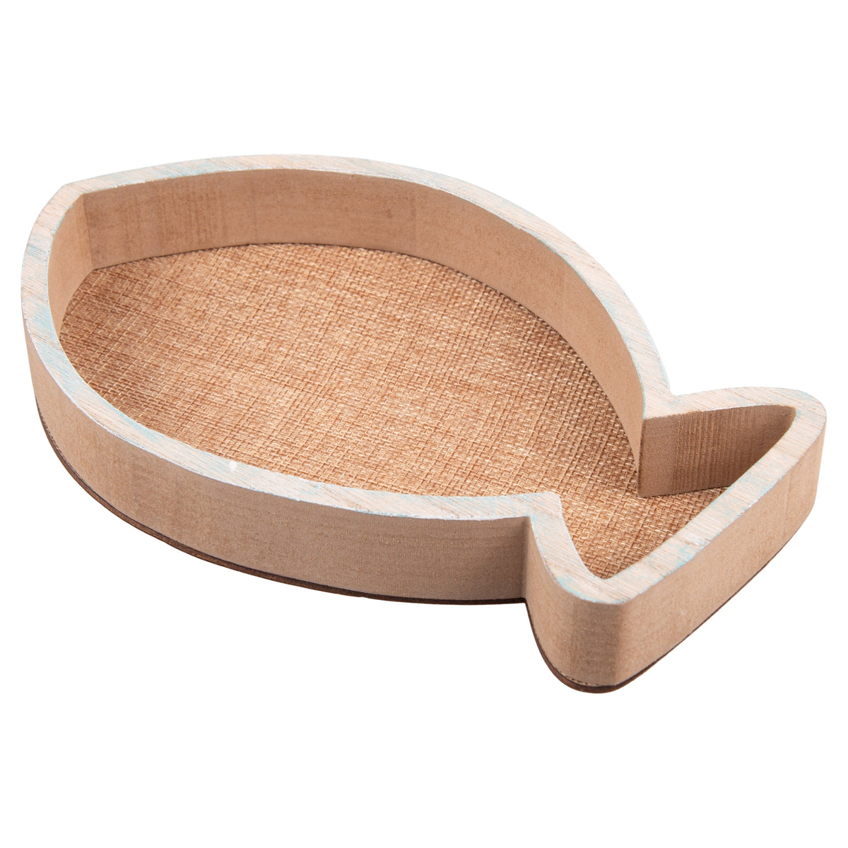 WOODEN FISH SHAPED KEYRING / HANGER - 5922157