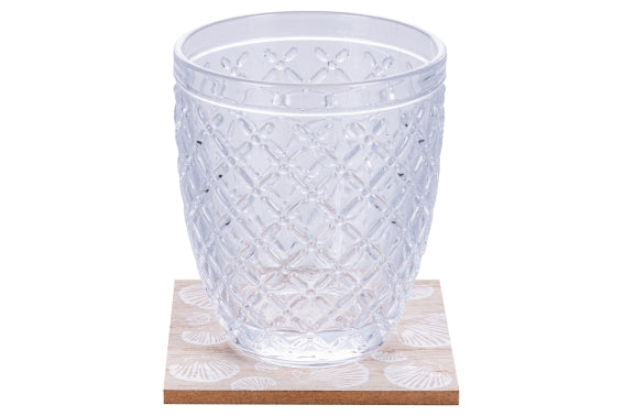 SET OF 4 COASTERS 4 ASS / WOOD - 5922316