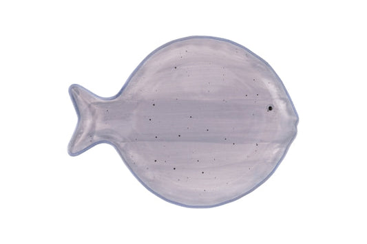 KOS FISH PLATE GRAY 25.3X19CM - 5922493