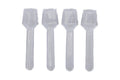 GLASS SET 4 SPOONS BOROSILICATE CLEAR COLOR - 5922692
