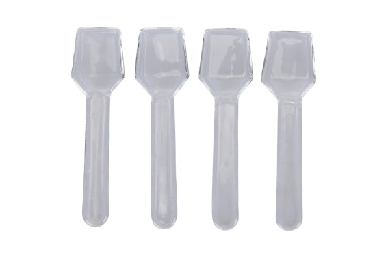 GLASS SET 4 SPOONS BOROSILICATE CLEAR COLOR - 5922692