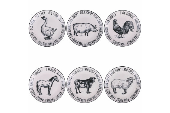 FARM DINNER PLATE 6 ASST - 5922893