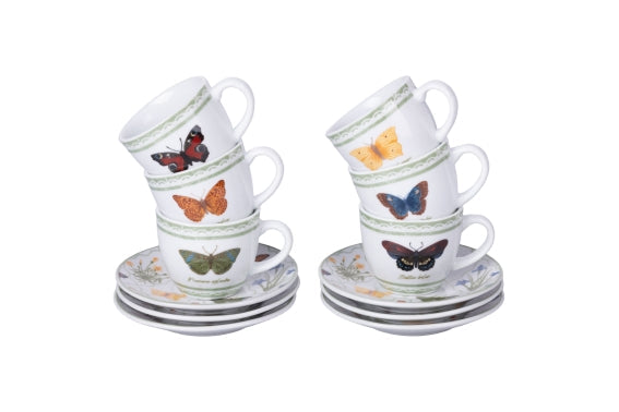 BOTANIST SET 6 COFFEE CUPS 90ML/ SAUCER - 5922963