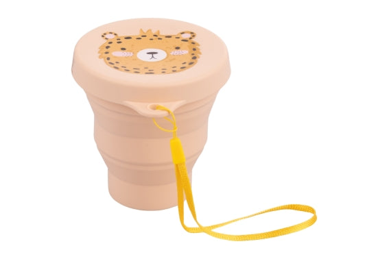 SMALL SILICONE TUMBLER FOLD. CHEETAH - 5923153