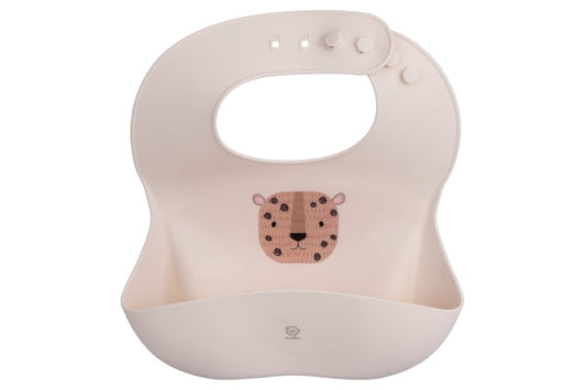 SMALL VDE SILICONE BIB LEOPARD - 5923160