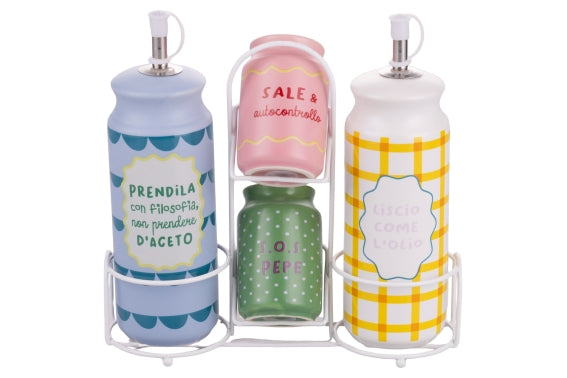 MORE AMOR HOUSEHOLD SET 4 PCS / STAND - 5923326