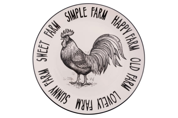 FARM DINNER PLATE ROOSTER - 5923355