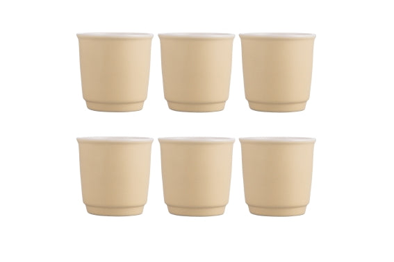 FORMA SET OF 6 COFFEE CUPS 100ML OH SANDY! - 5923484