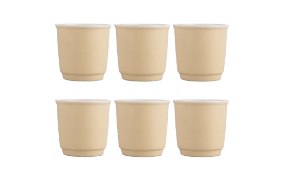 FORMA SET OF 6 COFFEE CUPS 100ML OH SANDY! - 5923484
