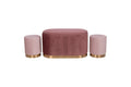 PROVENCE SET 3/ 2 OTTOMANS 28X28 1 LARGE CONTAINER - 5923620
