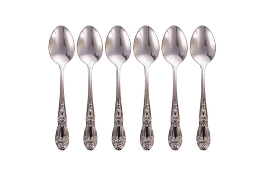 WONDERLAND SET 6 TEASPOONS 18/10 POLISHED SILVER - 5923702