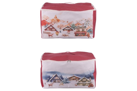 WINTER VILLAGE STORAGE CASE 2 ASST 50X40X27CM - 5924426
