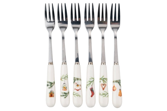 RAMETTO SET OF 6 DESSERT FORKS - 5924724