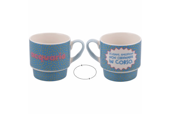 MORE AMOR STACKABLE MUG AQUARIUS 330ML - 5924754