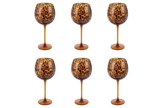 JAMILA SET 6 COCKTAIL GLASSES 515ML AMBER - 5925100