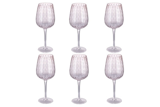 SHIRAZ SET 6 GOBLETS 500ML PINK - 5925113