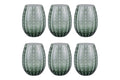 SHIRAZ SET OF 6 WATER GLASSES 525ML GREENERY - 5925120