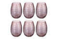 SHIRAZ SET OF 6 WATER GLASSES 525ML PINK - 5925121