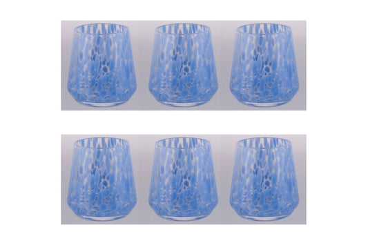 CANDY SET 6 TURQUOISE WATER GLASSES 410ML - 5925328