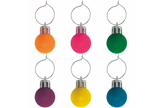CHARMS GLASS MARKER SET 6 VELVET FLUO - 5925536