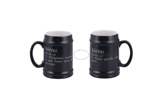 VICTIONARY ANTHRACITE BEER MUG 500ML - 5925706