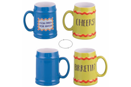 MORE AMOR BEER MUG 500ML 2 ASST - 5925707
