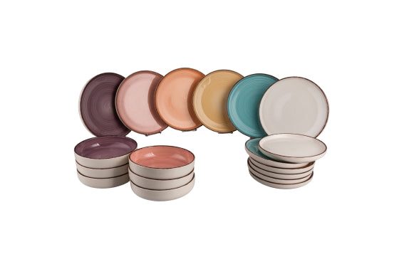 BAITA MODERN WATERCOLOR DINNER SET 18PCS - 5925740