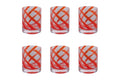 VERTIGO SET OF 6 RED WATER GLASSES 340ML -  5925974