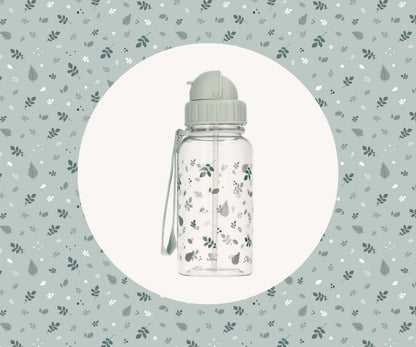 Bouteille Plastique Feuilles Couleur Sauge