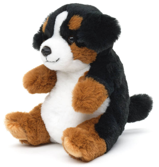 Plush Bernese Mountain Dog, sitting kawaii