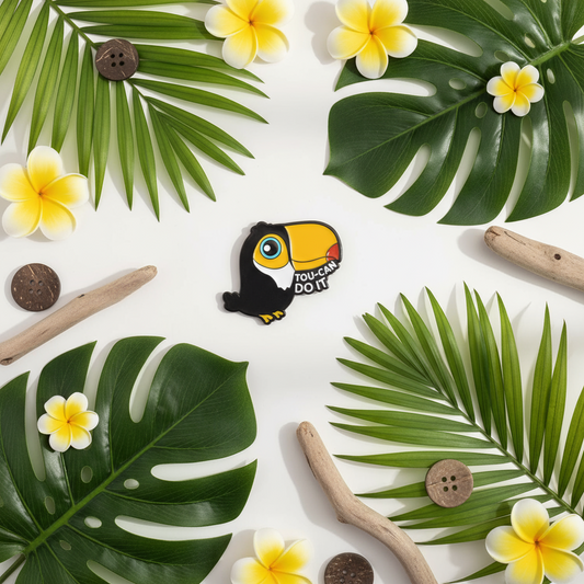 Toucan "Tou-can do it" pin