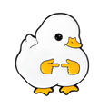 Pin’s Canard Blanc Timide