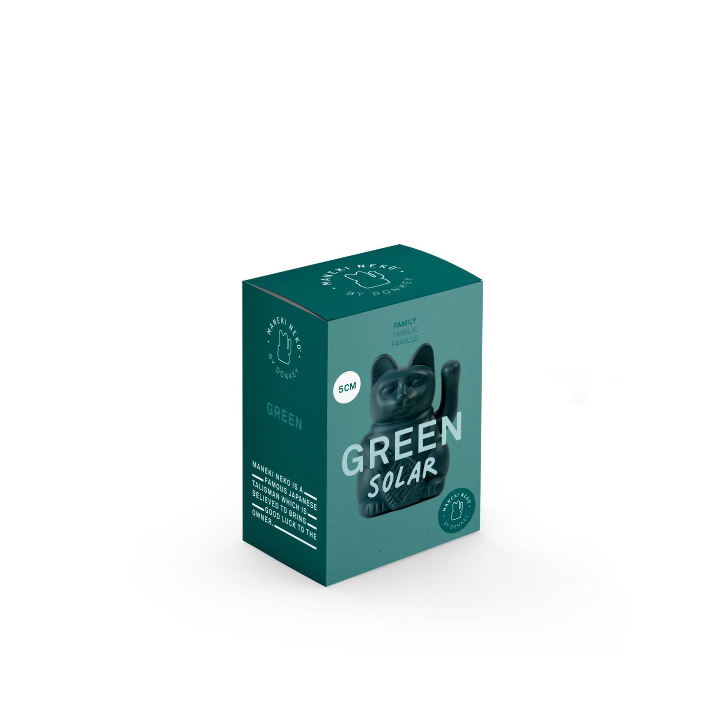 Mini Chat Chanceux Vert Solaire