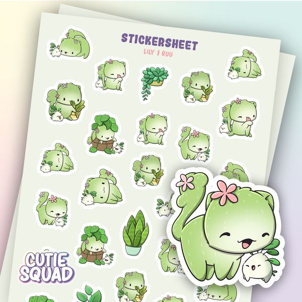 Cactus Cats Sticker Sheets