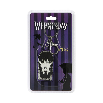 Wednesday Braid-Brand Keychain, Black