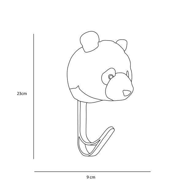 Patère Peluche Panda - Wild & Soft