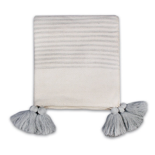 Grey Stripe Throw – 125 x 150 cm