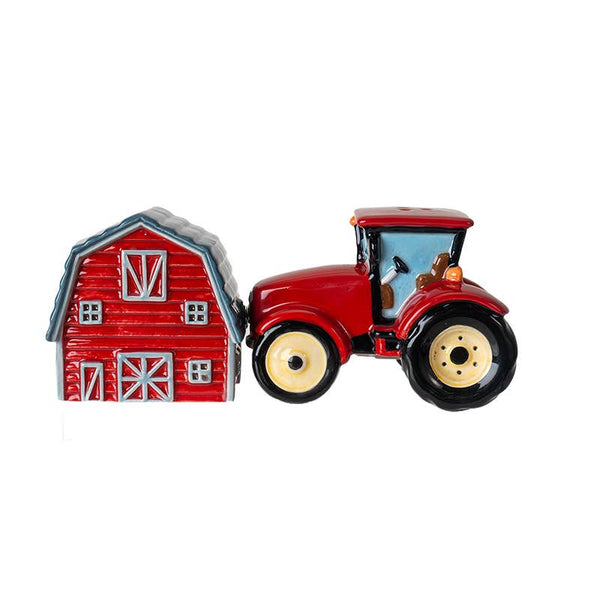 Salière et poivrière Tracteur & Grange – vue 2