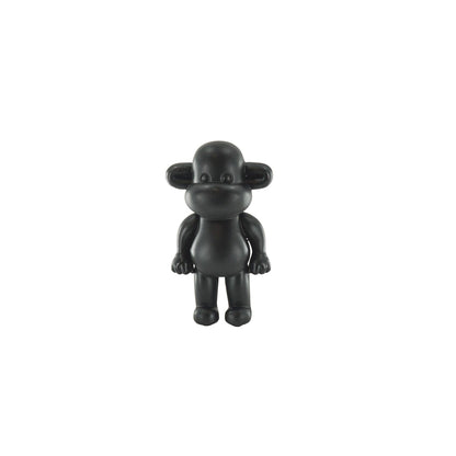Ornament - Monkey Figurine 'The Legend' - Black - 11x7x19cm