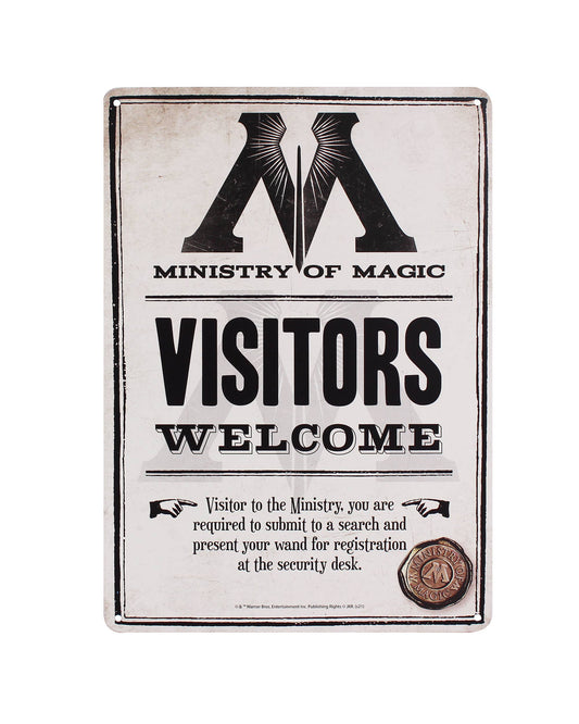 Decorative Metal Sign - Harry Potter (Ministry Of Magic)