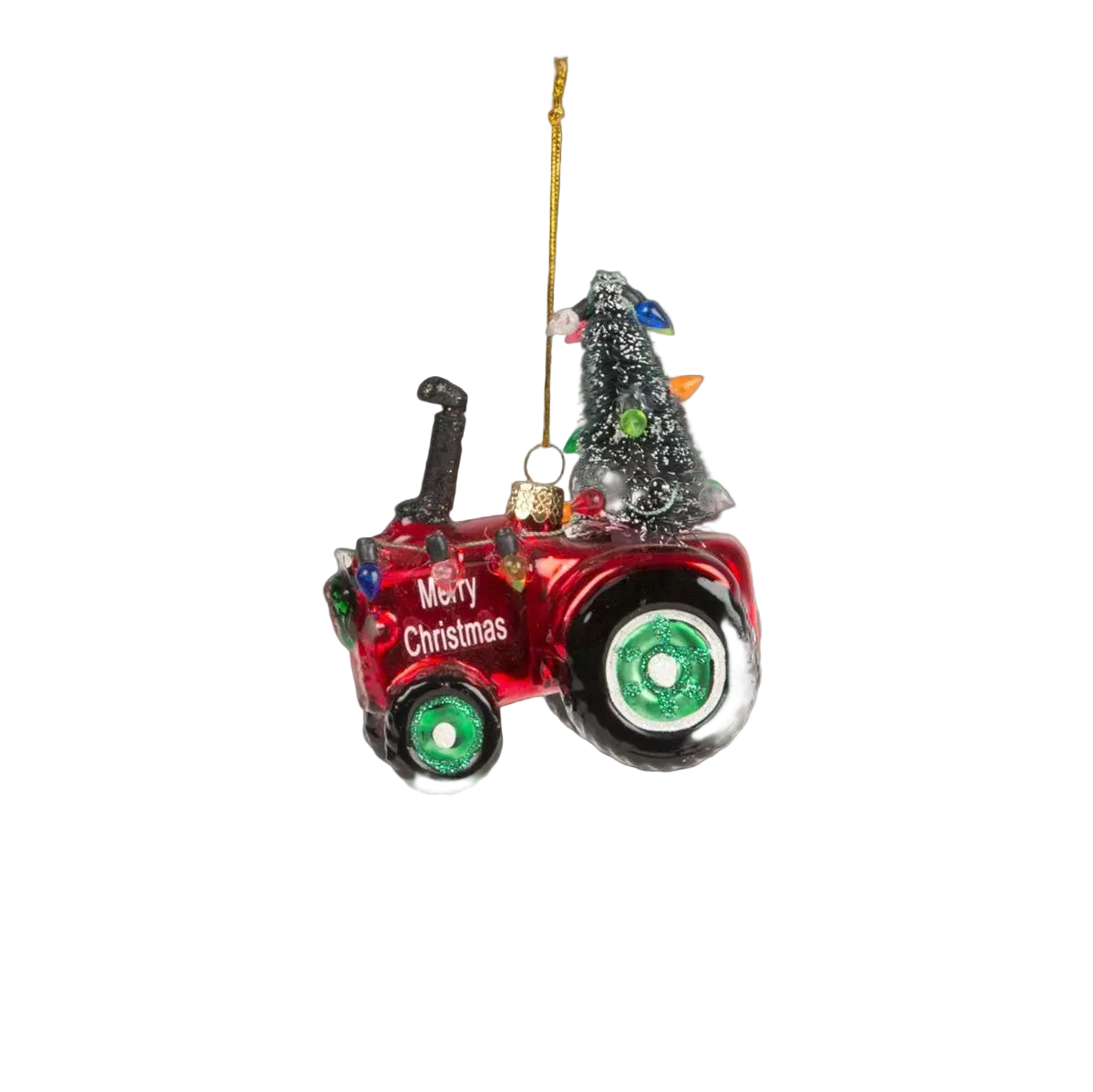 Boule de Noël Tracteur Festif