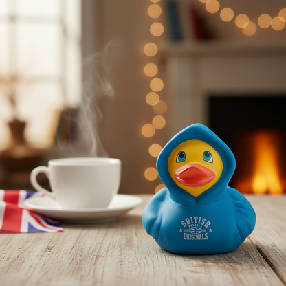 British Duck Hoodie - Blue
