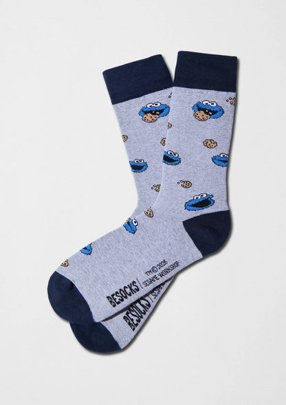 BeSesameStreet Cookie Monster Gris - 100 % coton biologique